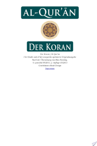 Der Koran (Für eBook-Lesegeräte optimierte deutsche Ausgabe)